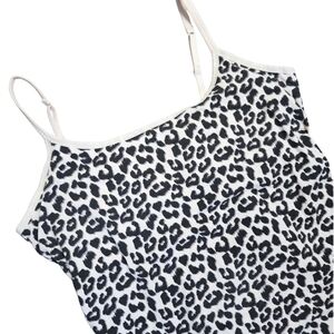 Pact Shelf Bra Cami Camisole Top XXL Leopard Organic Cotton
